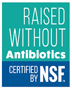 NSF Raised Without Antibiotics Mark